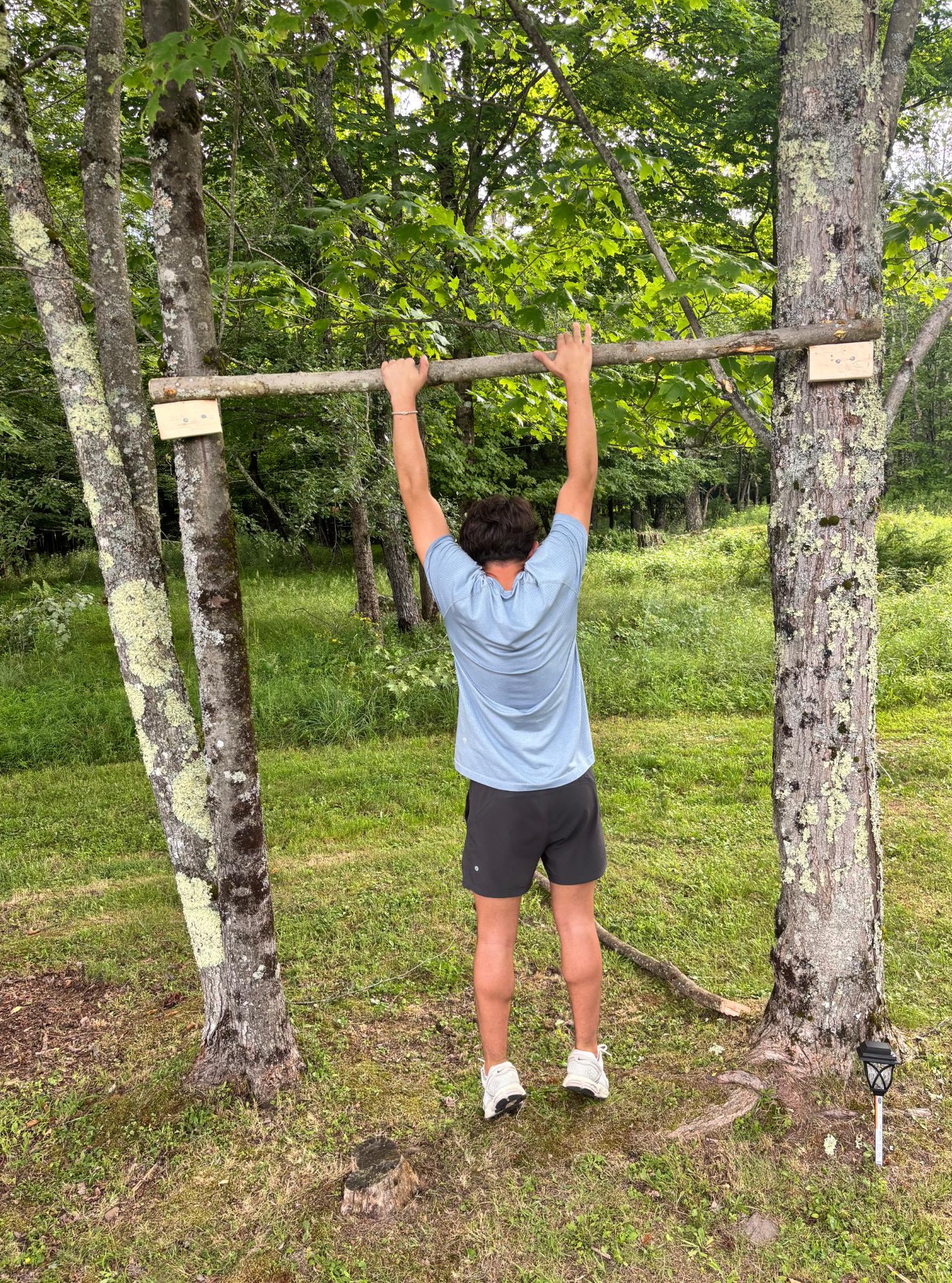 the new pull-up bar, already in use